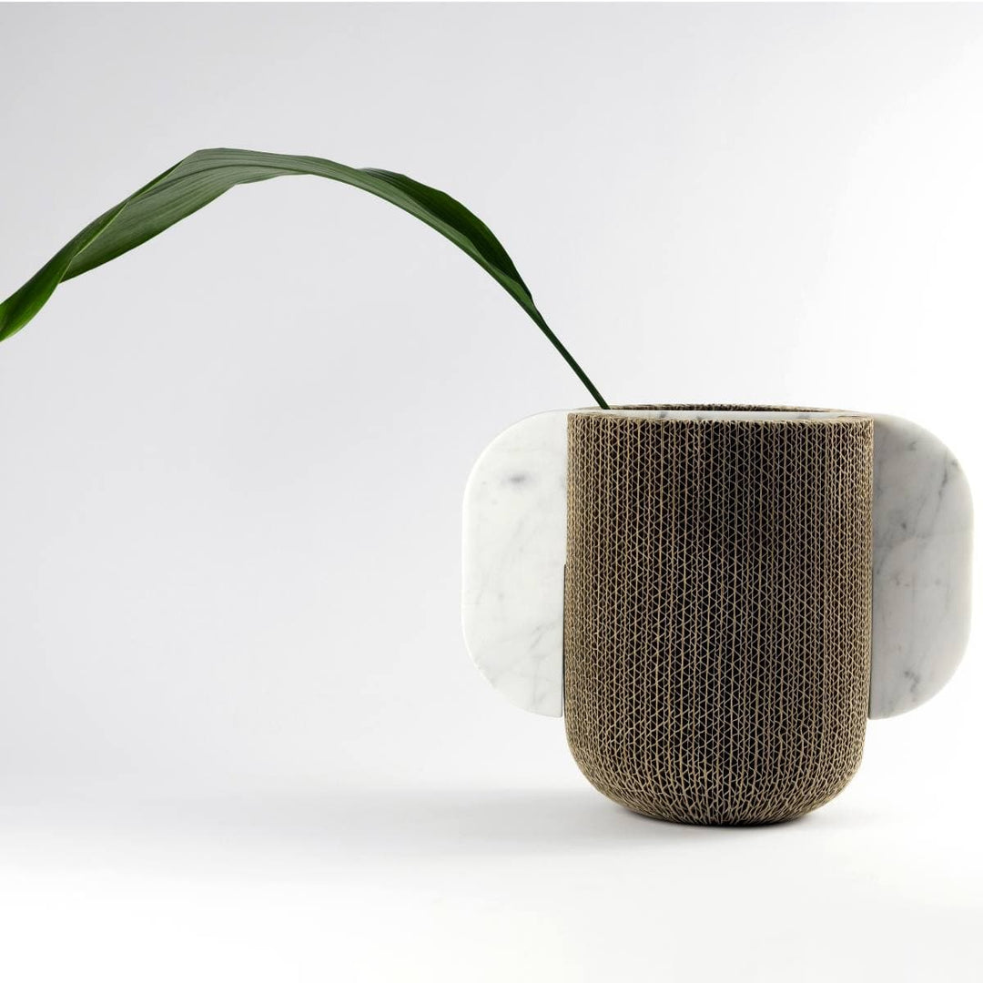 Cardboard & Marble Vase CONFINANTI Large 03