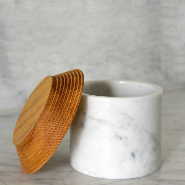 Marble and Ash Wood Container IS 06