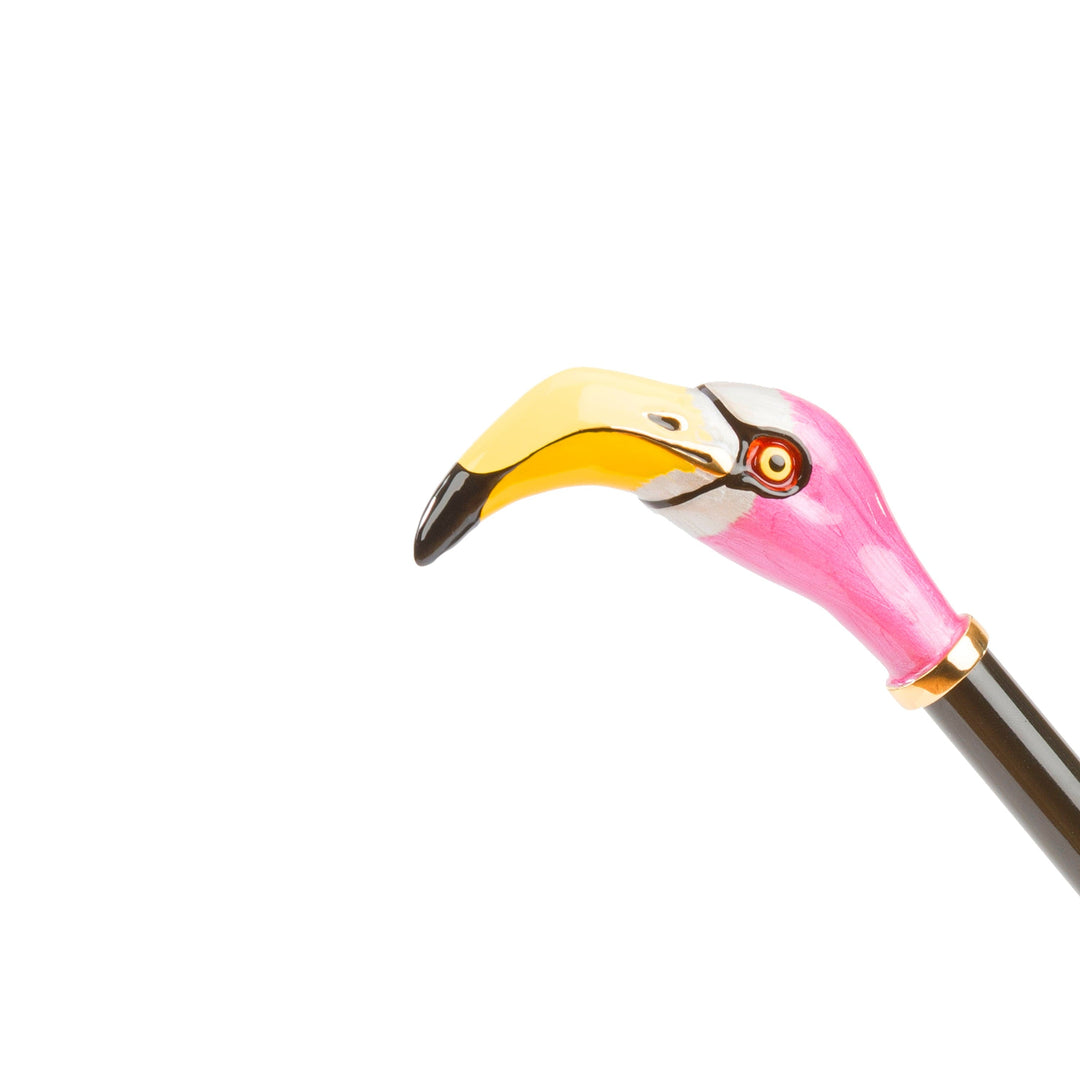 Shoehorn FLAMINGO with Enameled Brass Handle 05