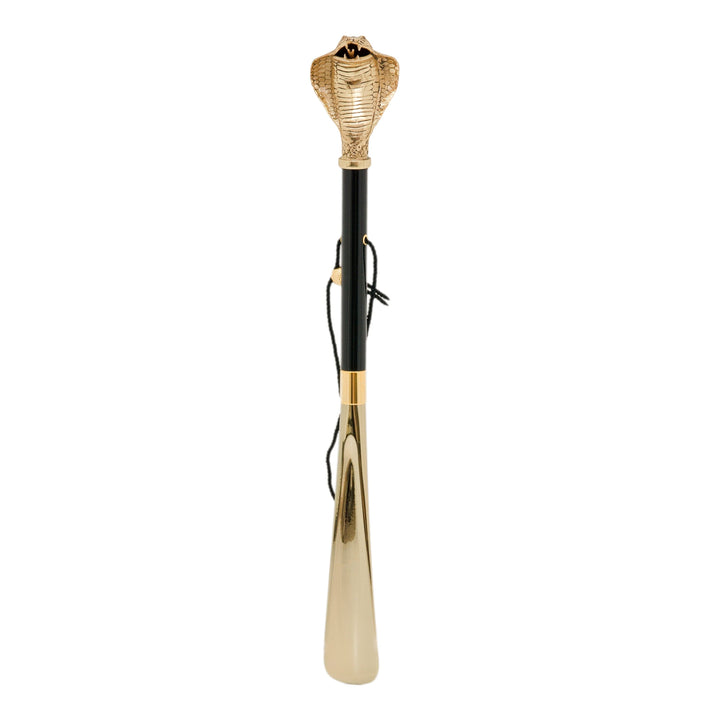 Shoehorn GOLDEN COBRA with Enameled Brass Handle 02