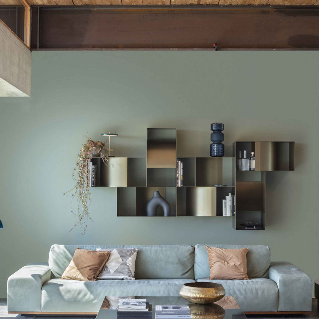 Wall-Mounted Metal Storage Unit JUDD PENSILE by Alessandro Di Prisco for Mogg 06