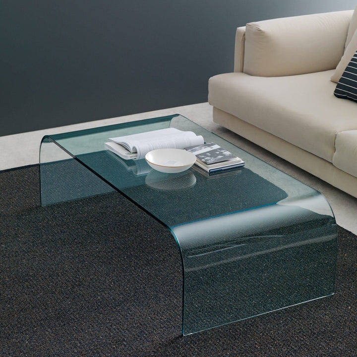 Glass Coffee Table CURVO by Pietro Chiesa for FontanaArte 02