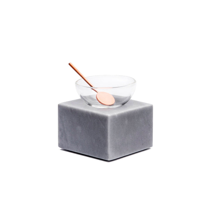 Blown Glass Bowl and Marble Stand HALF MOON Large by Elisa Ossino for Paola C 03