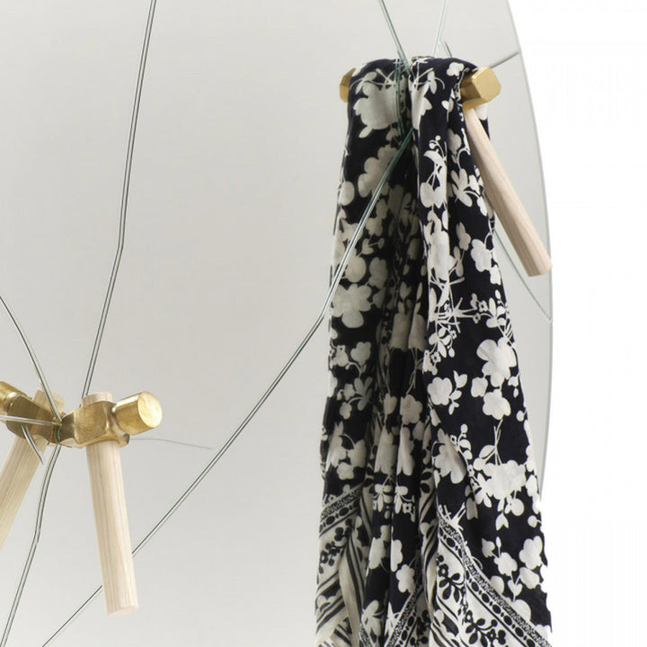 Wall Coat Hanger Mirror BASTAAA by Marcantonio for Mogg 07