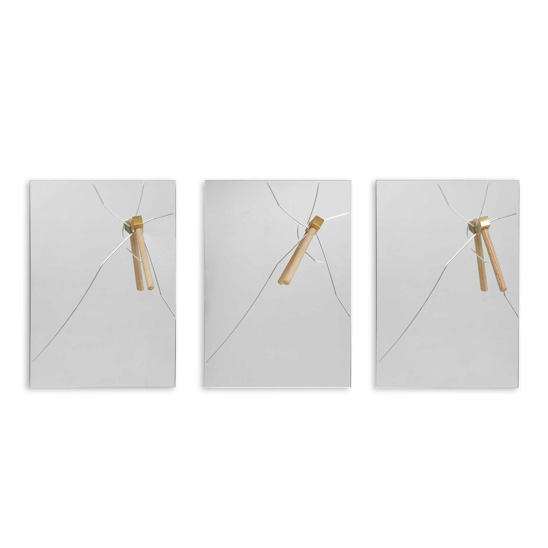Wall Coat Hanger Mirror BASTAAA by Marcantonio for Mogg 03