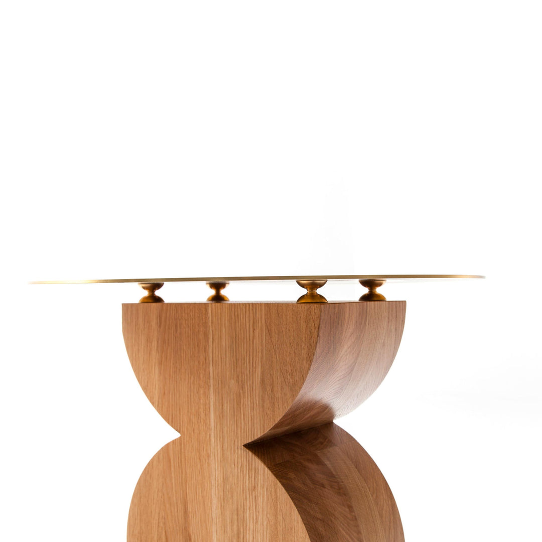 Brass and Wood Coffee Table CONSTANTIN, designed by Studio Simon for Cassina 2