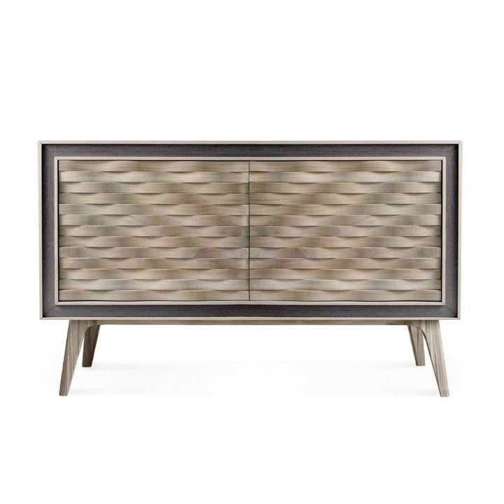 Grey Walnut Wood Sideboard QUADRA Armonia Doors 02
