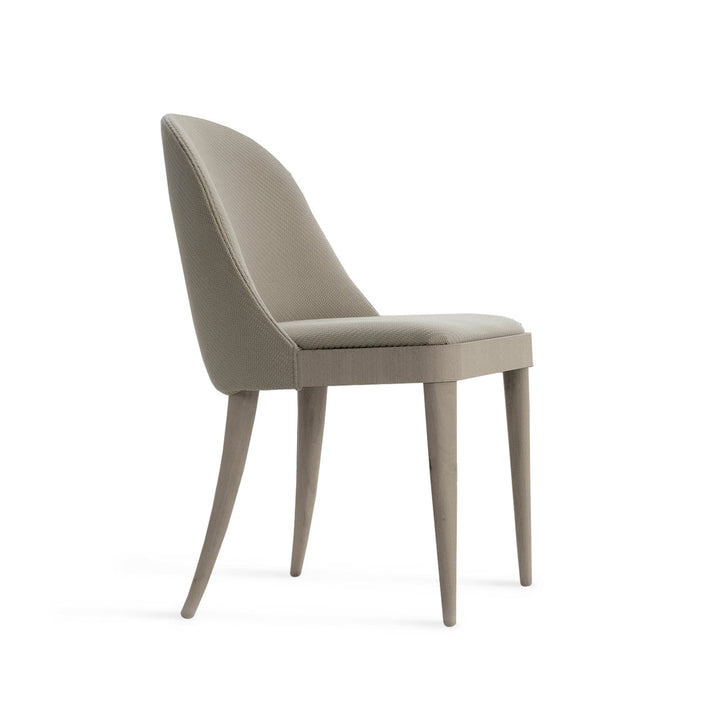 Grey Walnut Wood Upholstered Chair CORDIALE 07