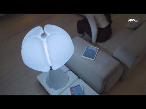Table and Floor Lamp PIPISTRELLO 66-86 cm by Gae Aulenti 26