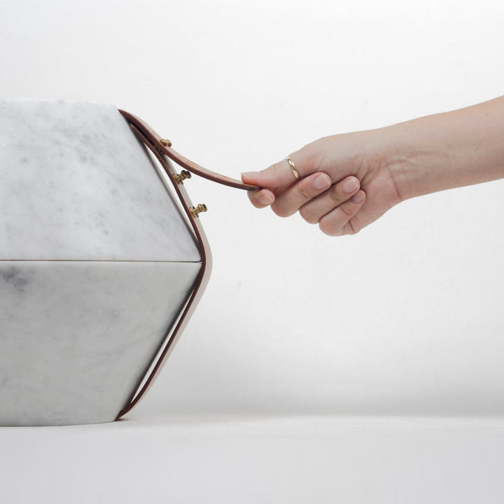 Carrara Marble Container ISTANTI INCLUSI Hourglass 04