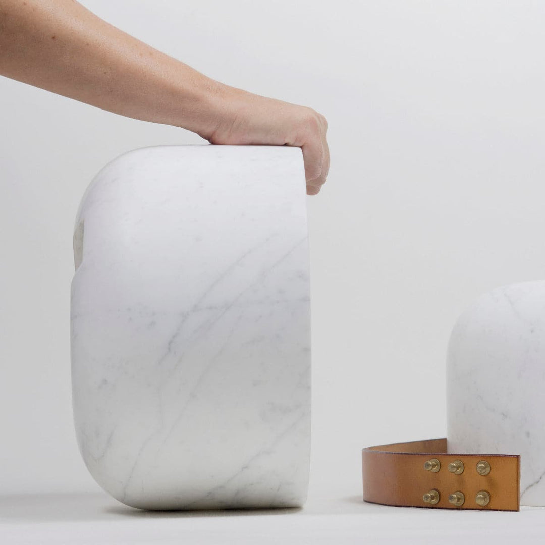 Carrara Marble Container ISTANTI INCLUSI Round 012