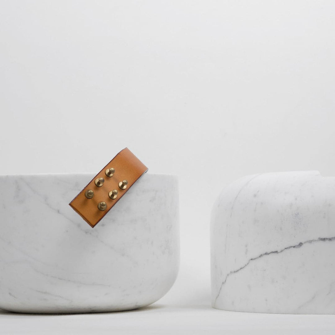 Carrara Marble Container ISTANTI INCLUSI Round 07