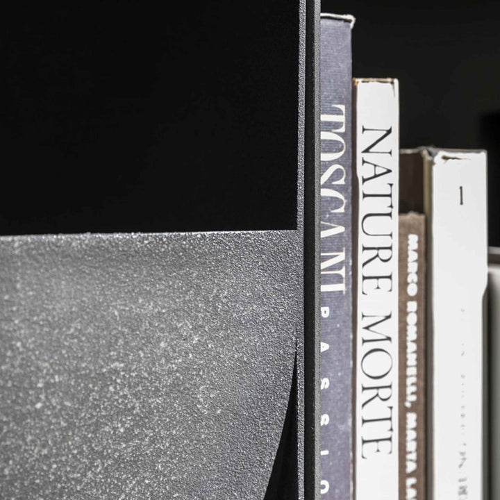 Double Sided Metal Floor Standing Bookcase JUDD BASE by Alessandro Di Prisco for Mogg 04