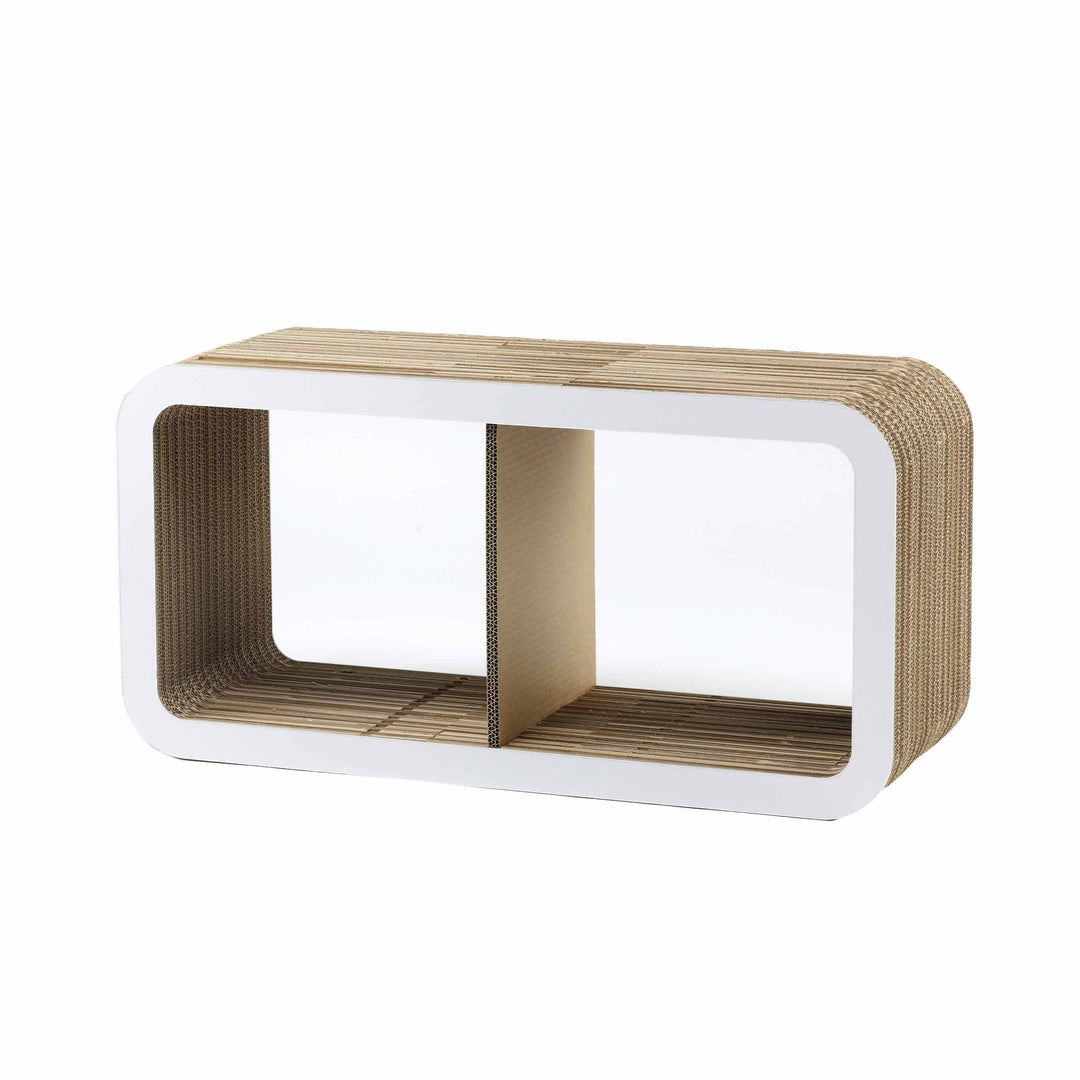 Modular Cardboard Bookshelf MORETTO 90 Open Back 07
