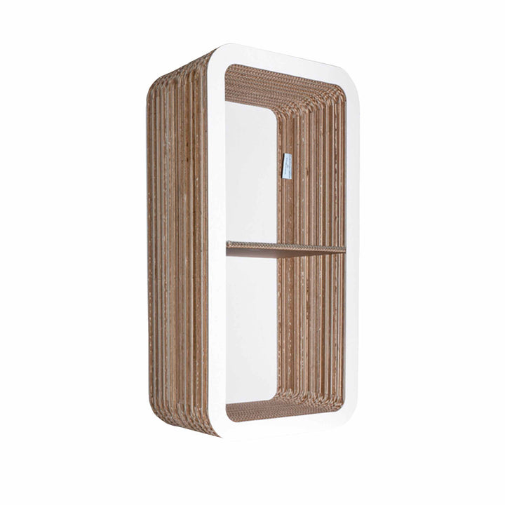 Modular Cardboard Bookcase MORETTO 90 Closed Back 05