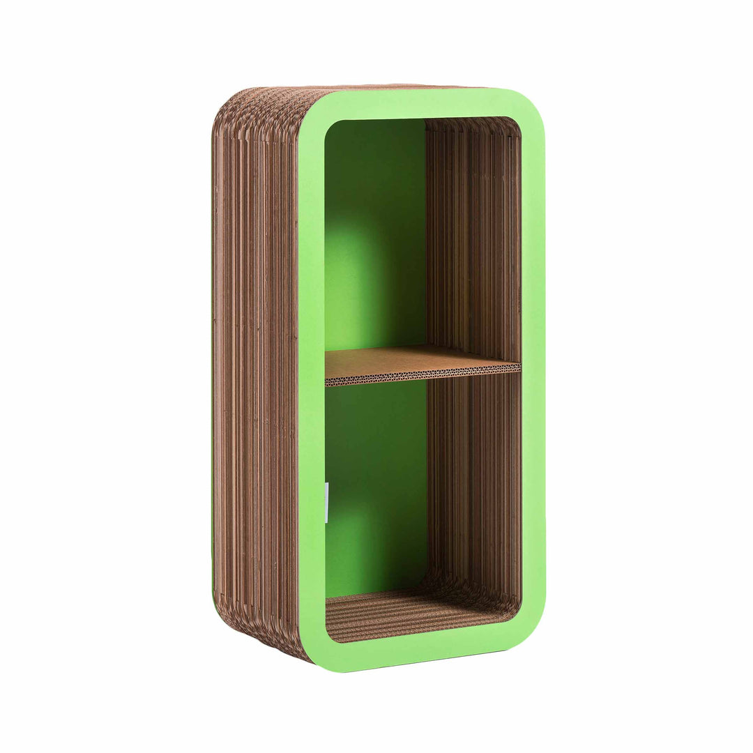 Modular Cardboard Bookcase MORETTO 90 Closed Back 08