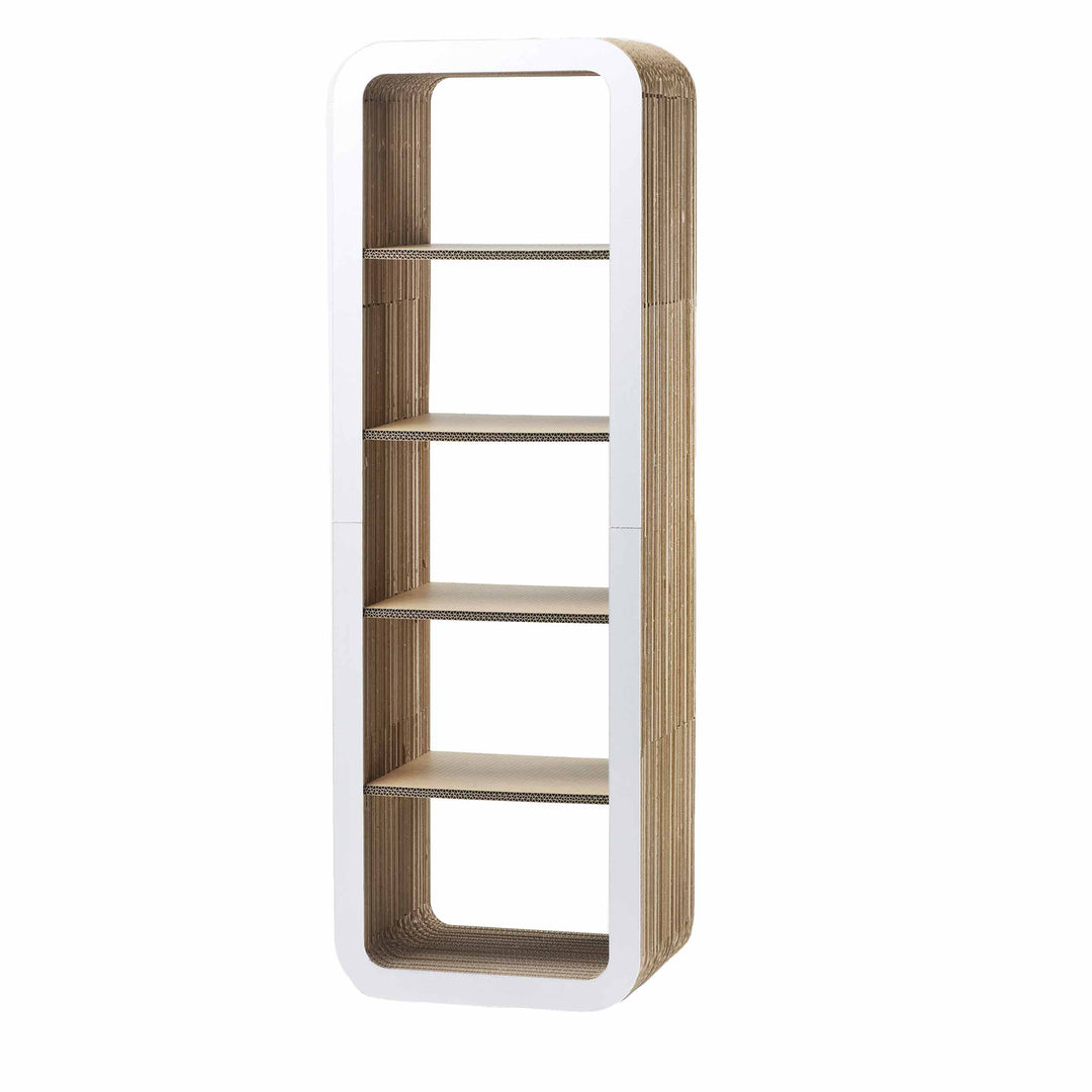 Modular Cardboard Bookshelf MORETTO 135 Open Back 07