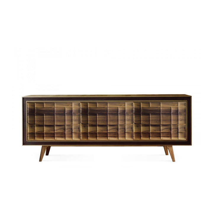 Walnut Wood Sideboard QUADRA Futura Doors 02