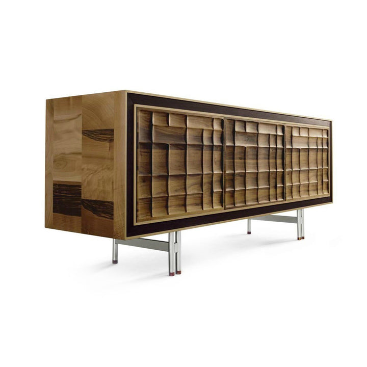Walnut Wood Sideboard QUADRA Futura Doors 04