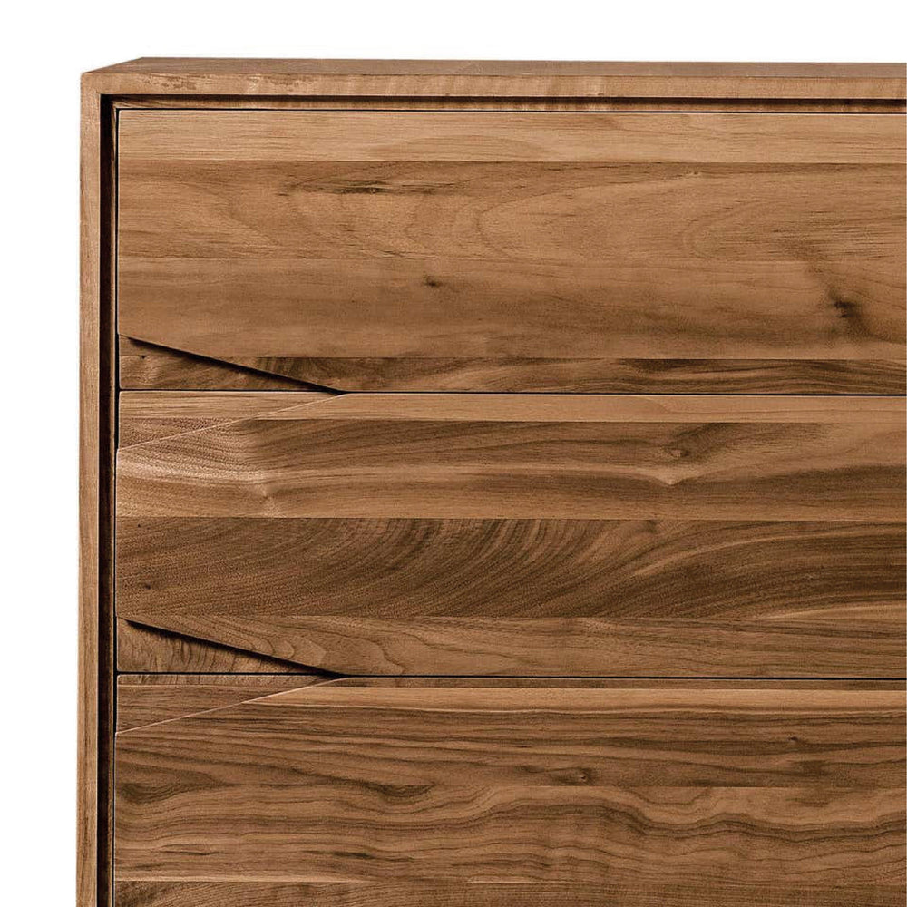 Walnut Wood Chest of Drawers BASE 02