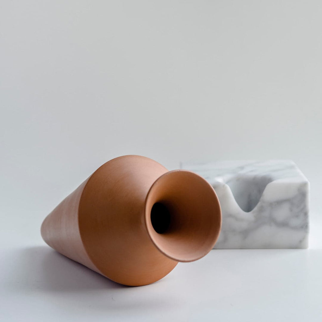 Terracotta Vase TRASCORSO Tall 05