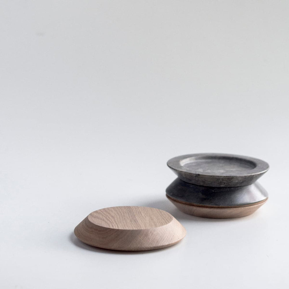Marble & Wood Centrepiece MONDI PARALLELI Small 02