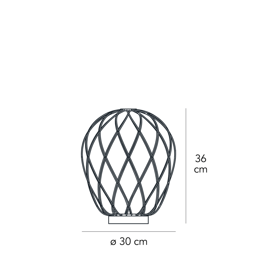 Table Lamp PINECONE Medium Chrome by Paola Navone for FontanaArte 03