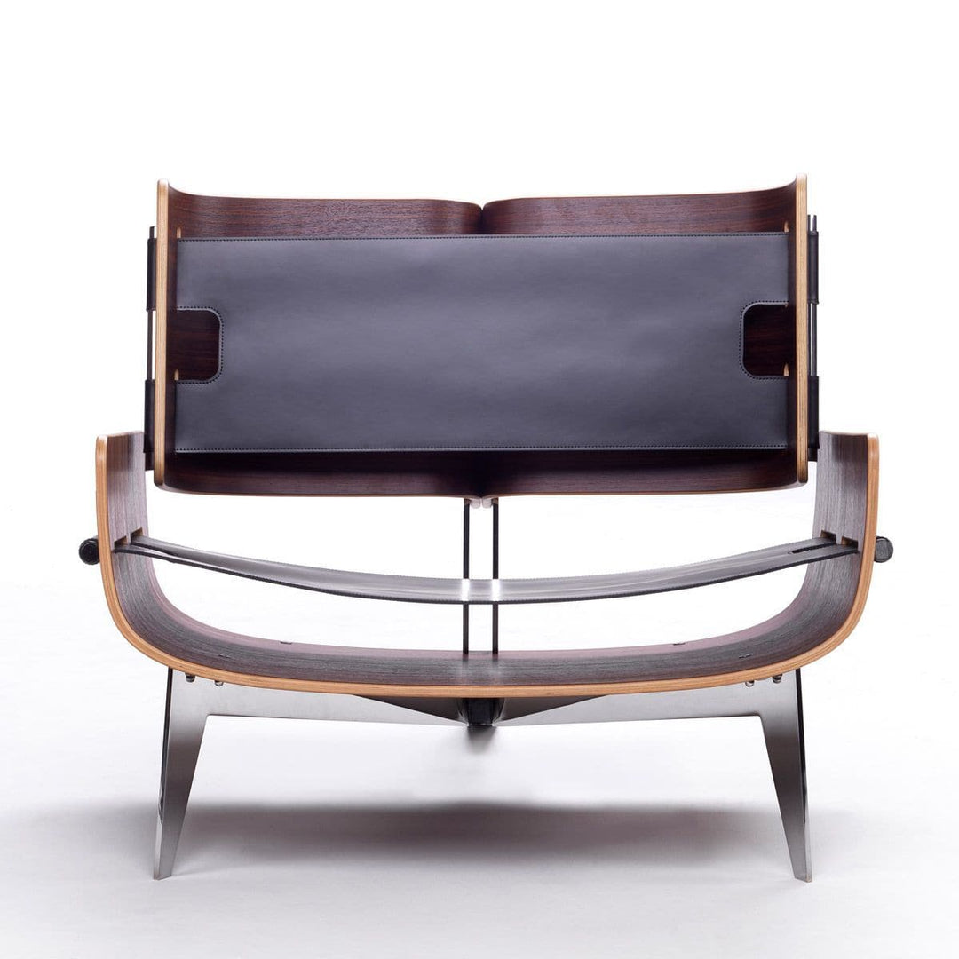 Wood and Leather Armchair LA POLTRONA by Mauro Baronchelli 03
