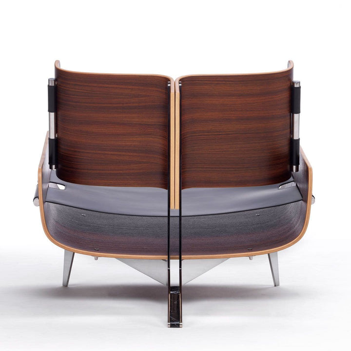 Wood and Leather Armchair LA POLTRONA by Mauro Baronchelli 05