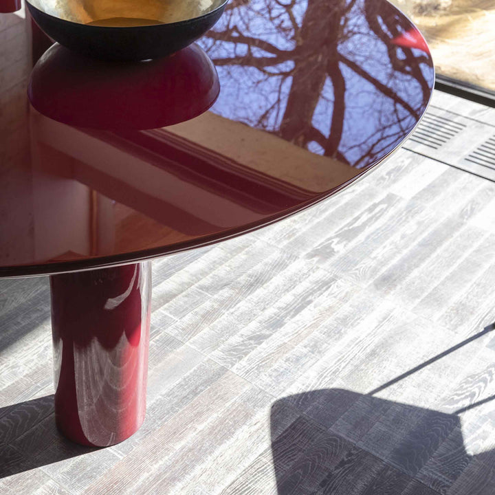 Wood Round Dining Table ELEPHANTE by Marcantonio for Mogg 014