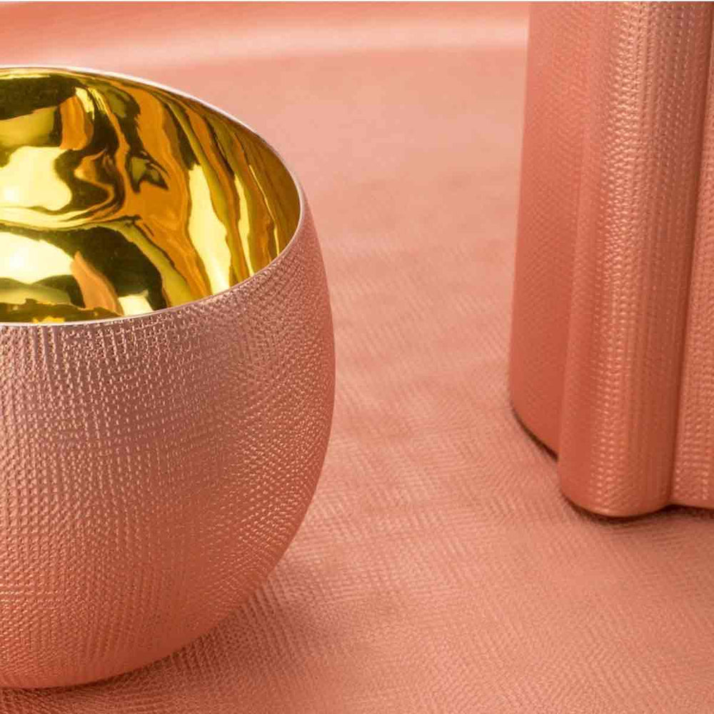 Rose Gold Plated Oval Tray VELVET 02
