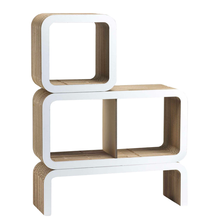 Modular Cardboard Bookshelf MORETTO N. 6 01