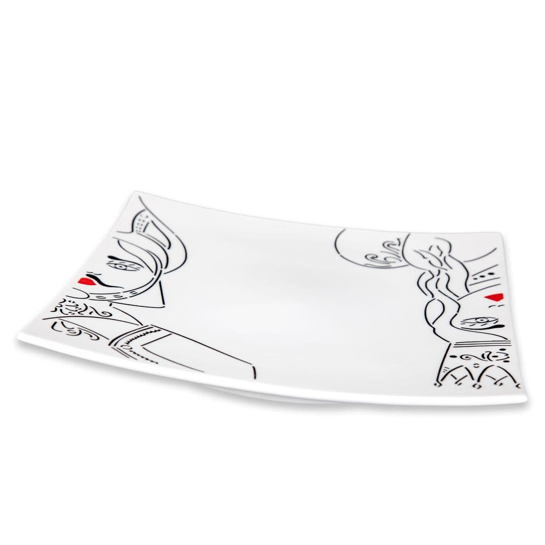 Ceramic Plates PALADINI Set of Six by Improntabarre 03
