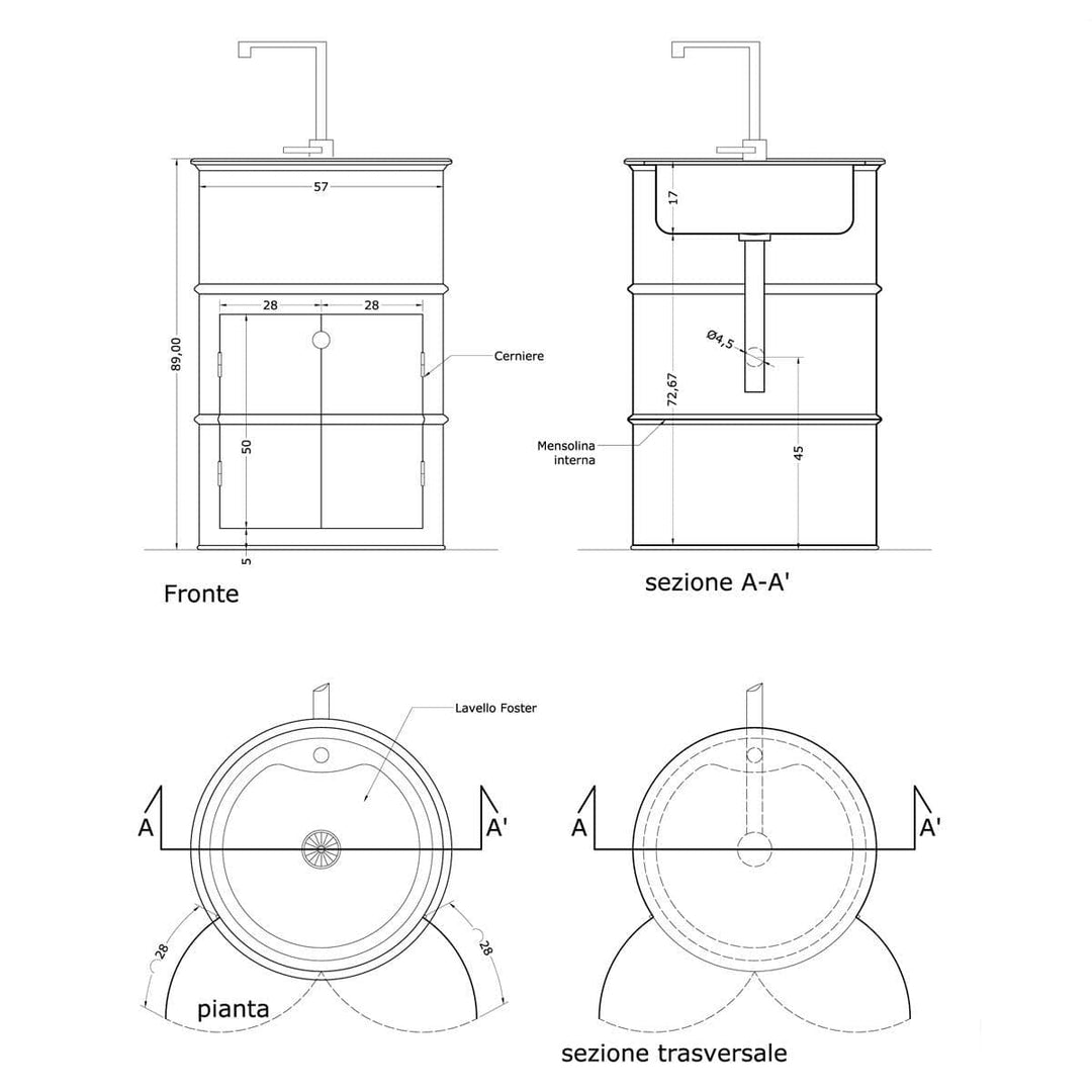 SINK Cabinet White 03