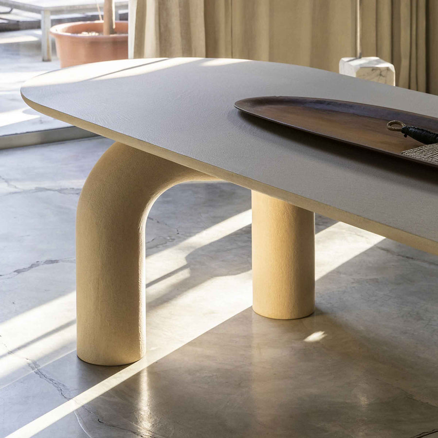 Wood Oval Dining Table ELEPHANTE by Marcantonio for Mogg 07