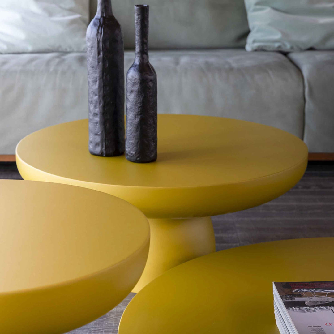 Wood Round Coffee Table OLO WOOD & COLOURS by Antonio Facco for Mogg 013